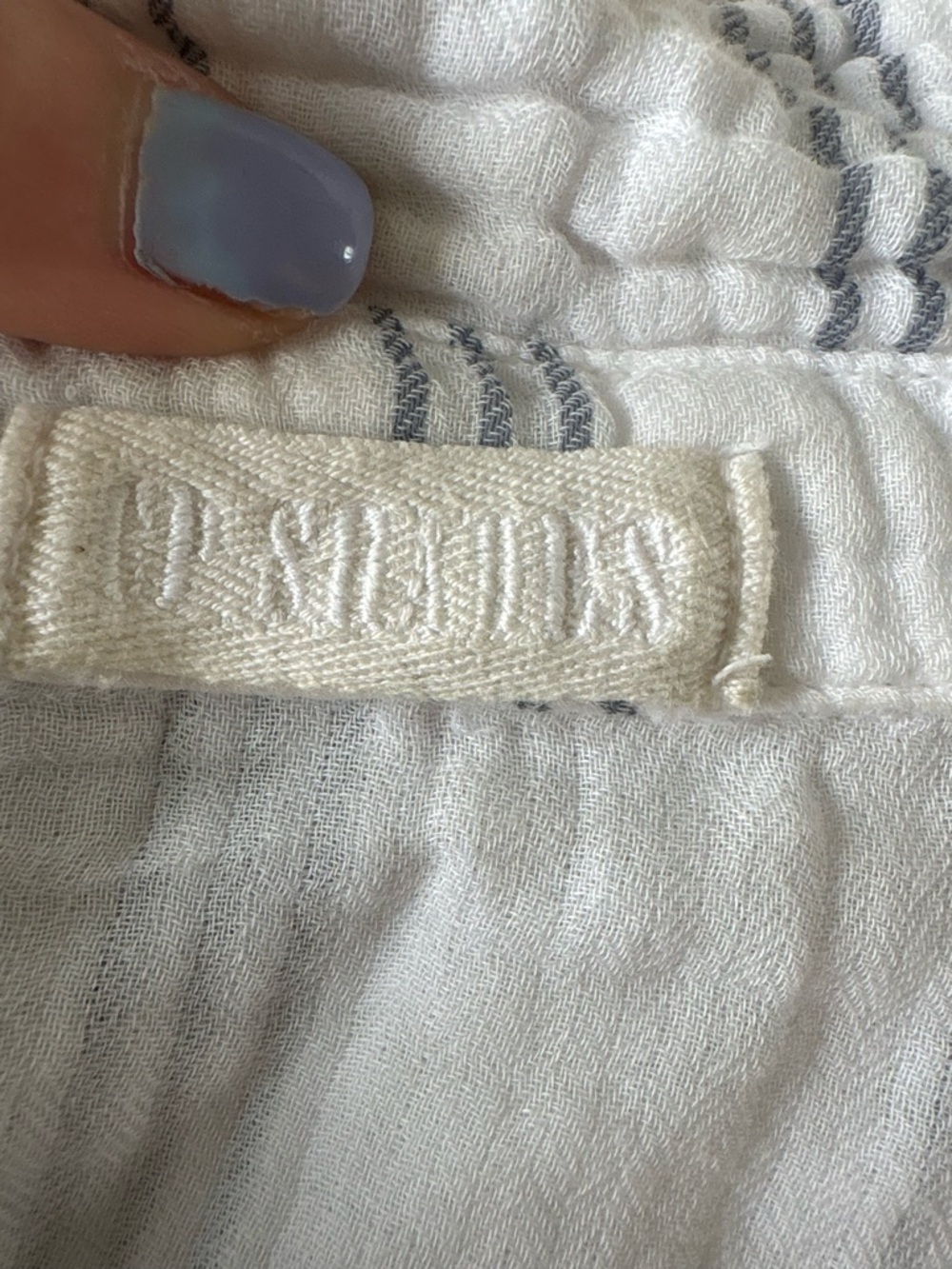 CP Shades White Striped Cotton Button Front Shirt Size S - Picture 9 of 12